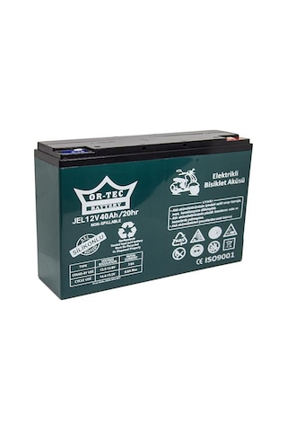 Ortec 12v 40 Ah Jel Elektrikli Motorsiklet Aküsü