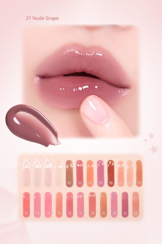 Dudaklara Dolgun Ve Işıltılı Görünüm Sunan Gloss Perıpera Ink Glasting Lip Gloss 21 Nude Grape