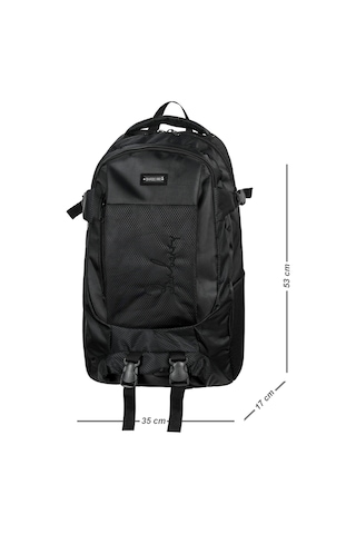 Galb Leather Sırt-416 Su Gecirmez Ortopedik Cift Suluklu Sirt Cantasi Outdoor Yuruyus Seyahat Dagci Kamp Trekking siyah