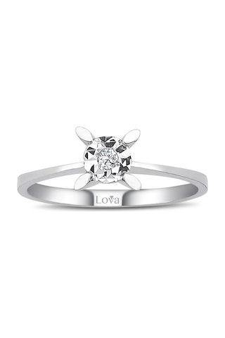 Lova 0,40 Karat Efektli Pırlanta Tektaş Yüzük - 1040104