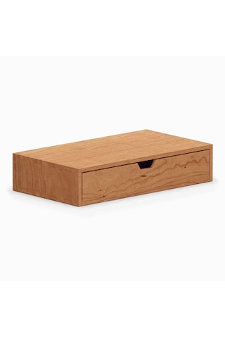 Desna Tek Katlı Tek Çekmeceli Dolap - Kiraz 34 Cm Uzunluk X 19 Cm Derinlik X 7.2 Cm Woodsaka Doğal Ahşap