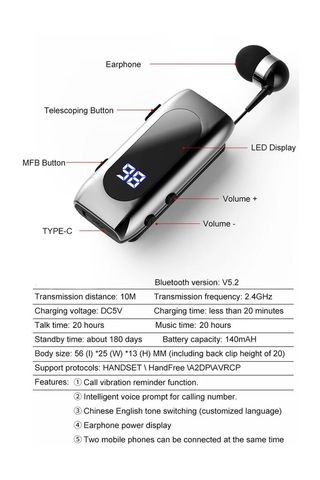 Exenar SW11 Bluetooth 5.2 Kulak İçi Kulaklık