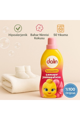 Dalin Bahar Ninnisi Bebek Konsantre Çamaşır Yumuşatıcı 1200 Ml