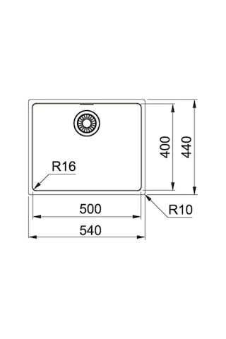 Franke Maris Mrx 110-50 Tezgahaltı Eviye