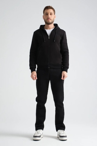 Shooter Sportswear Shooter Erkek Kışlık Eşofman Takımı Luxe Regular Kapüşonlu Siyah