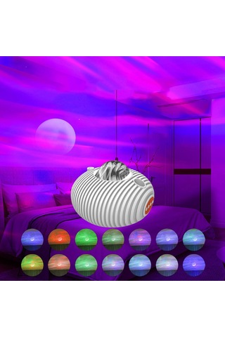 Homyl Oyun Odası Düğün Arabası Için Yıldız Projektörü Gece Işığı Çok Renkli