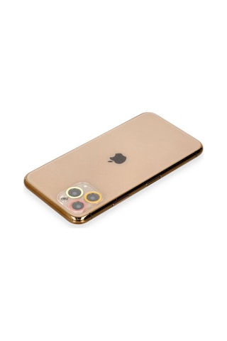 Apple, Uyumlu iPhone 11 Pro Renkli Kamera Lens Koruma Cam - Turuncu-kırmızı