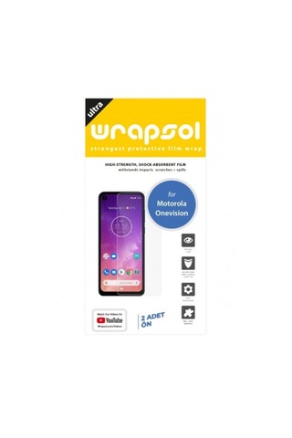 Motorola One Vision Ekran Koruyucu Kaplama Darbe Emici Poliüretan Film Amerika Üretimi Senalstore
