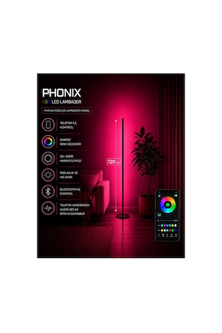 Neeko Phonix Mobıl Stıck Telefon Kontrol Oda Aydınlatma Sistemi Full Rgb Full Renk Çok Özellik Kumandasız 120 Cm