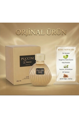 Puccini Paris Donna Gold Edp 100 Ml Kadın Parfüm Orijinal Ürün Güvencesi Aromatik