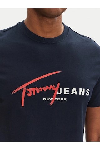 Tommy Hilfiger Tommy Hılfıger Erkek T-shırt Dm0dm20817-c1g Lacivert