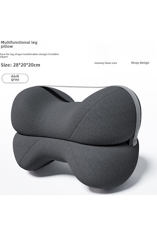 Qingmipy Yüksek Kaliteli Hafıza Köpük Ayak Yükseltme Yastığı - Gebe, Yaşlı Ve Fraktürlü Kişiler İçin - Kan Dolaşımını İyileştirir, Ağrıyı Azaltır - 28x20x20 Cm Antrasit Sweatshirt Kumaşı