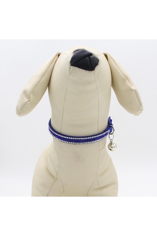 Homyl Pet Küçük Köpek Ve Kedi Kristal Elmas Tasma, Mavi-xs Mavi