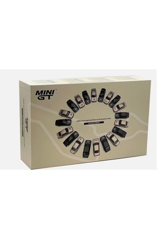 5000 Limitli Nadir Koleksiyonluk 20 Adet Mini Gt 1:64 1984 Nürburgring Race Of Champions 20 Cars Set, Mercedes 190e Çok Renkli