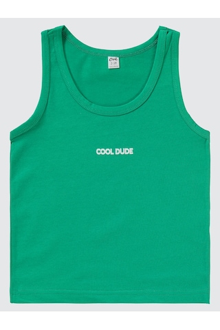 Civil Boys Erkek Çocuk 2'li Atlet Set 2-10 Yaş Yeşil Yeşil