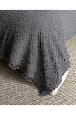 Madame Coco Vue Çift Kişilik Yatak Örtüsü Yo0000000030çift Kişilik-koyu Gri Koyu Gri