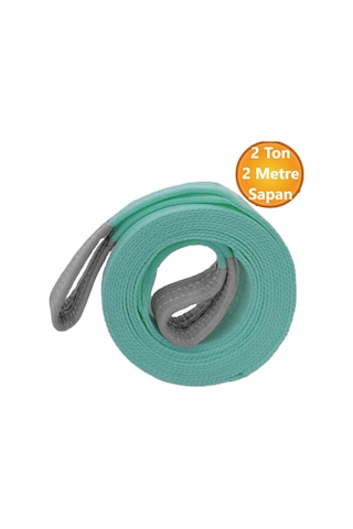 Vinç Sapan Polyester Spanzet 2 Ton 2 Metre Turkuaz Sağlam Yük Kaldırma Taşıma İndirme Caraskal Halat
