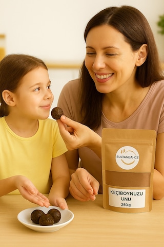 Doğal Keçiboynuzu Unu 250 Gr Katkısız - Rafine Şekersiz - Glutensiz - Vegan - Lif Kaynağı