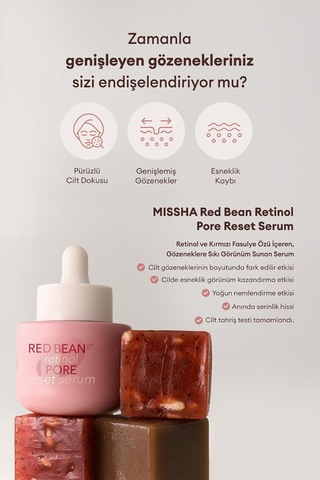 Retinol İçerikli, Gözenek Karşıtı Bakım Sunan Serum Red Bean Retinol Pore Reset Serum, 1134448147