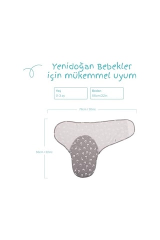 Sevi Bebe İnterlok Kundak Kuğu Desen Açik Mavi