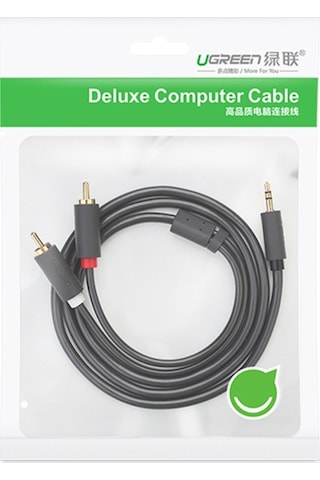 Ebitda 10512 Rca Y Splitter Stereo Ses Kablosu 3.5 Mm 3 Metre Ugreen Marka