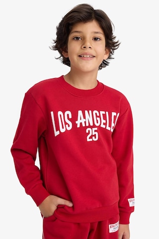 Defacto Erkek Çocuk 2li Takım Baskılı Sweatshirt Eşofman Altı G5644a825cwbr244 Kırmızı-br244