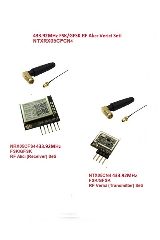 433.92mhz Fsk/gfsk Rf Alıcı Verici Seti Ntxrx05cfcn4 433.92mhz Fsk/gfsk Rf Alıcı Verici Seti Ntxrx05cfcn4