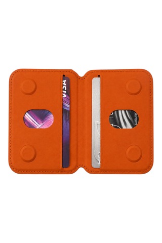 Nettech Nt-n118 Magsafe Kartlıklı Cüzdan Ve Katlanabilir Stand Turuncu