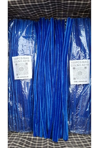 Şönil Saks Mavi A 019 Çiçek Aranjmanı 100 Lü 30 Cm