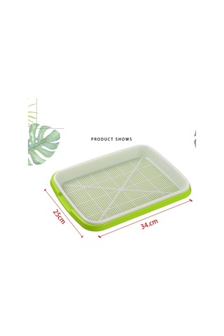 Sones 5 Adet Fasulye Filizi Çimlenme Tepsisi Topraksız Kültür Fide Saksısı Yeşil