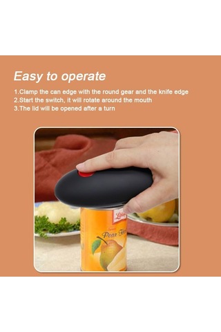 Elektrikli Otomatik Can Açıcı, Kolay Açık Her Boyut Kutusu, Sharpe Blade Smooth Edge