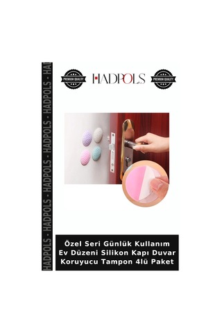 Özel Seri Günlük Kullanım Ev Düzeni Silikon Kapı Duvar Koruyucu Tampon 4lü Paket