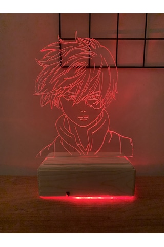 My Hero Academia Shoto Todoroki 16 Renk Gece Lambası