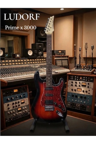 Ludorf Prime X3000 Elektro Gitar Profesyonel Seviye Kırmızı