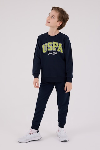 U.S. Polo Assn. Lisanslı Erkek Çocuk Alt Üst 2 Parça Eşofman Takımı Us2219 Lacivert