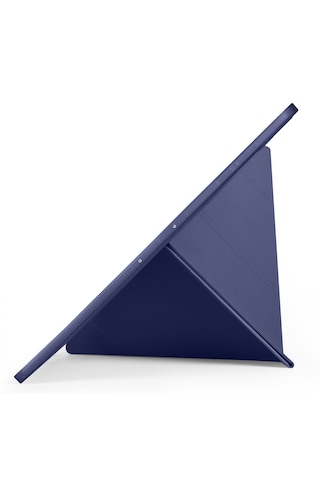 Samsung Galaxy Tab S11 Ultra Uyumlu Kılıf Tri Folding Kalem Bölmeli Katlanabilir Standlı Pu Yumuşak Kapak Kapaklı Kılıf