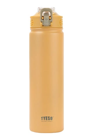 Tyeso Active Color Vakumlu Termos Yıkanabilir Silikon Pipetli 750ml Sarı