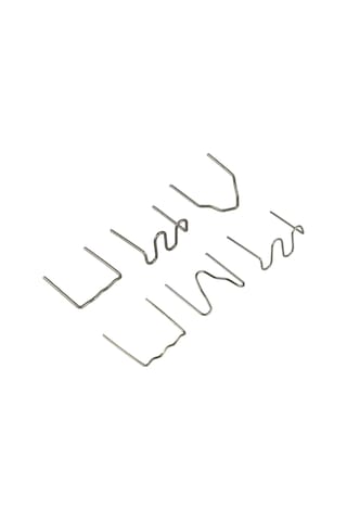 Xindoker 1000 Adet Tungsten Çelik Otomobil Tampon Tamiri Kaynak Çivi, 0.6-0.8mm Dalgalı/v/w Tipi, Gümüş Renkli Plastik Onarım Malzemesi