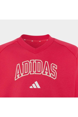 Adidas Seasonals Collegiate Typography Çocuk Pembe Sweatshirt Ks5135