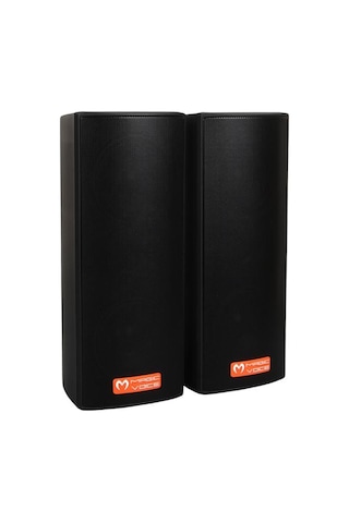 Magicvoice Mv-26 2x7.5 Cm 50 Watt Komütatörlü Hat Trafolu Siyah Sütun Hoparlör 2 Li Takım
