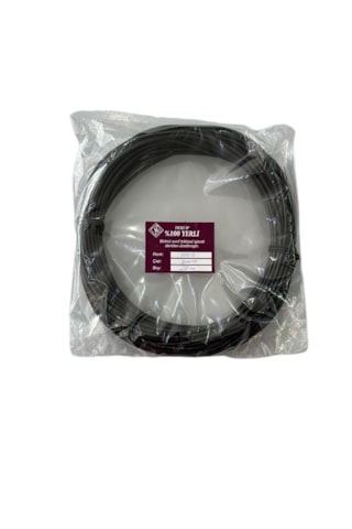 Gerçek Deri Yuvarlak Deri Sırım 20 Metre Siyah 3 Mm