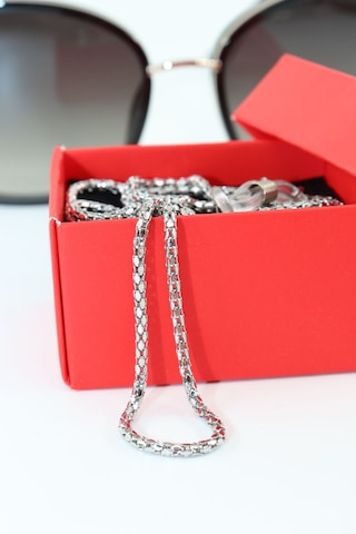 Çelik Gümüş Renk. Gözlük Zinciri. Özel Tasarım Steel. Gözlük İpi. Gözlük Askısı. Unisex Gümüş