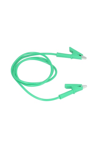 Suofeng Yeşil Silikon Kaplı Akü Test Kablosu - 10mm Açılım, 20a 3000v, Bakır Krokodil Klipsi, Araç Elektrik Testi