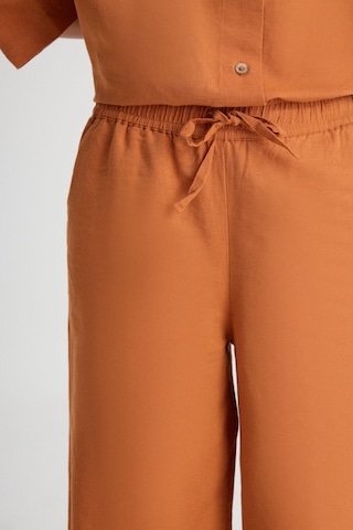 Wrangler Loose Fit Rahat Kesim Normal Bel Geniş Paça Kahverengi Pantolon W241596220 Kahverengi