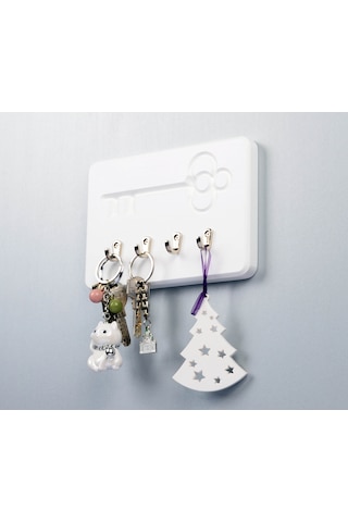 Woodcraft Mini Anahtar Askısı, Askılık, Anahtarlık (515857809) Beyaz
