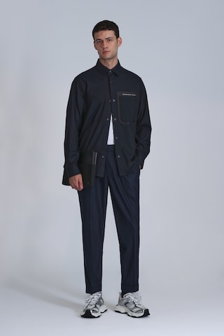 Lufian Hard Erkek Basic Gömlek Slim Fit Koyu Lacivert Koyu Lacivert 112010651100210 Koyu Lacivert