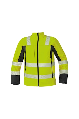Maltom Yüksek Görünümlü Softshell Ceket - Sarı