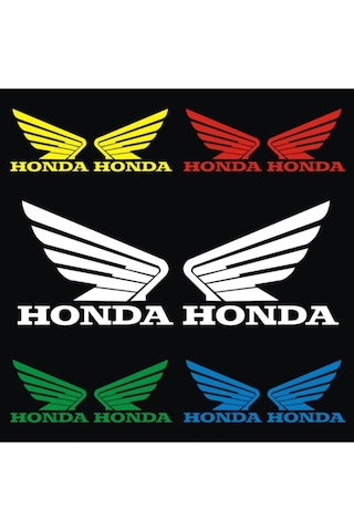 Honda Uyumlu İçin Uyumlu Aksesuar Oto Motorsiklet Kask Sticker Set Kırmızı