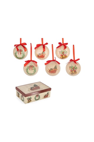 Annabelle Yılbaşı Ağaç Süsü 6 Adet 7,5cm