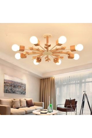 Postmodern Flake Ahşap Avize